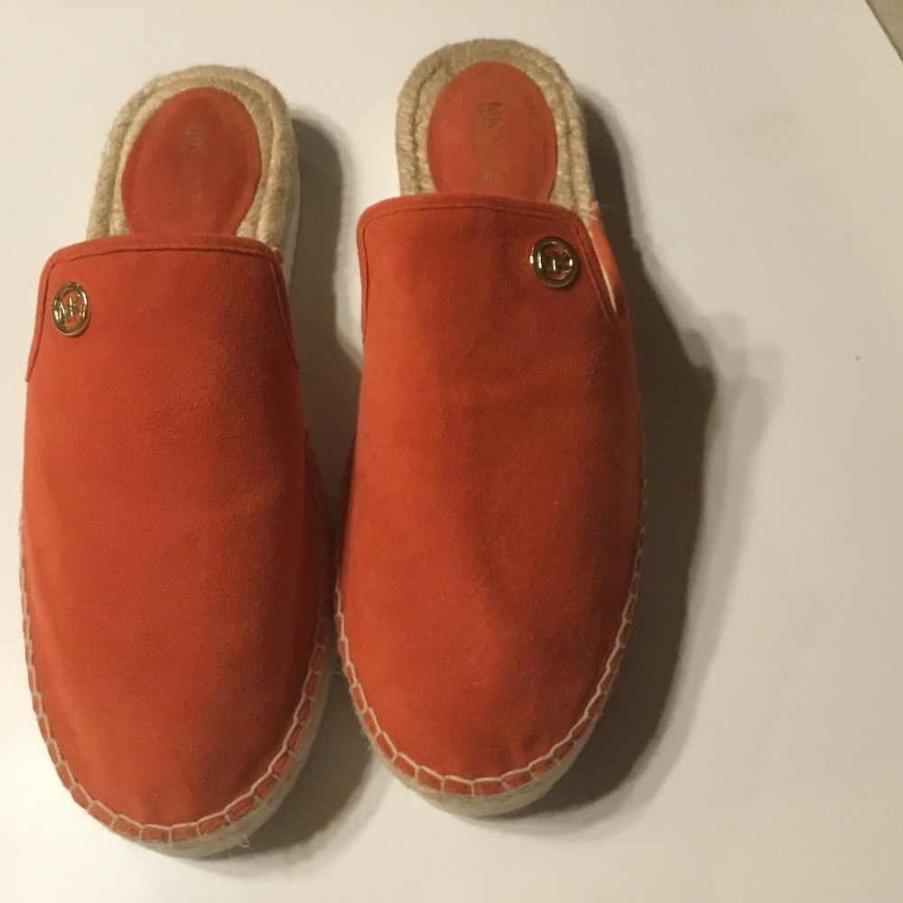 Michael Michael Kors Red Leather Slides
